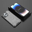 For iPhone 14 Pro Max Armor Holder PC Hybrid TPU Phone Case(Black) - 3