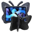 For iPad Air 11 2024 Butterfly Bracket Kids EVA Shockproof Tablet Case(Black) - 1