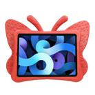 For iPad Air 11 2024 Butterfly Bracket Kids EVA Shockproof Tablet Case(Red) - 3