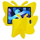 For iPad Pro 11 2024 Butterfly Bracket Kids EVA Shockproof Tablet Case(Yellow) - 1