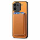 For vivo Y300+ Retro Magsafe Card Bag PU Back Cover Phone Case(Yellow) - 2