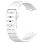 For Huawei Watch Fit 3 Wavy Dot Texture Silicone Sports Watch Band(White) - 2