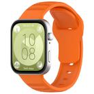 For Huawei Watch Fit 3 Wavy Dot Texture Silicone Sports Watch Band(Orange) - 1