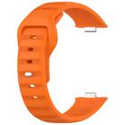 For Huawei Watch Fit 3 Wavy Dot Texture Silicone Sports Watch Band(Orange) - 2