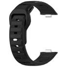 For Huawei Watch Fit 3 Wavy Dot Texture Silicone Sports Watch Band(Black) - 2