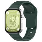 For Huawei Watch Fit 3 Wavy Dot Texture Silicone Sports Watch Band(Green) - 1