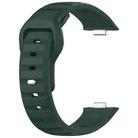 For Huawei Watch Fit 3 Wavy Dot Texture Silicone Sports Watch Band(Green) - 2