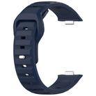 For Huawei Watch Fit 3 Wavy Dot Texture Silicone Sports Watch Band(Midnight Blue) - 2