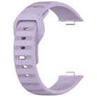 For Huawei Watch Fit 3 Wavy Dot Texture Silicone Sports Watch Band(Purple) - 2