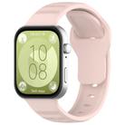 For Huawei Watch Fit 3 Wavy Dot Texture Silicone Sports Watch Band(Pink) - 1