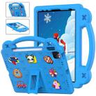 For iPad Air 11 2024 Handle Kickstand Children EVA Shockproof Tablet Case(Sky Blue) - 1