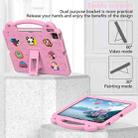 For iPad Air 13 2024 Handle Kickstand Children EVA Shockproof Tablet Case(Pink) - 3