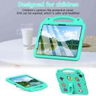 For iPad Air 13 2024 Handle Kickstand Children EVA Shockproof Tablet Case(Mint Green) - 2