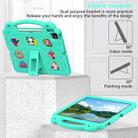 For iPad Air 13 2024 Handle Kickstand Children EVA Shockproof Tablet Case(Mint Green) - 3