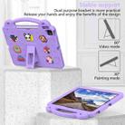 For iPad Air 13 2024 Handle Kickstand Children EVA Shockproof Tablet Case(Light Purple) - 3