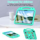 For iPad Pro 13 2024 Handle Kickstand Children EVA Shockproof Tablet Case(Mint Green) - 2