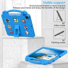 For iPad Pro 13 2024 Handle Kickstand Children EVA Shockproof Tablet Case(Sky Blue) - 3