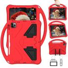 For iPad Air 11 2024 EVA Shockproof Tablet Case with Holder(Red) - 1