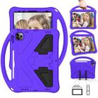 For iPad Pro 11 2024 EVA Shockproof Tablet Case with Holder(Purple) - 1