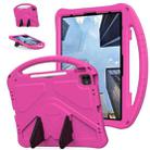 For iPad Pro 13 2024 EVA Shockproof Tablet Case with Holder(RoseRed) - 1