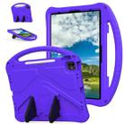 For iPad Pro 12.9 2018-2023 EVA Shockproof Tablet Case with Holder(Purple) - 1