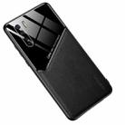 For OPPO A91 All-inclusive Leather Organic Glass Phone Case(Black) - 1