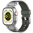 For Apple Watch Ultra 2 49mm Silicone Armor Mecha Head Watch Band(Green) - 1