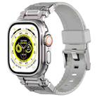 For Apple Watch Series 8 45mm Silicone Armor Mecha Head Watch Band(Starlight) - 1