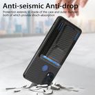 For Motorola Moto G Stylus 5G 2024 Carbon Fiber Fold Stand Elastic Card Bag Phone Case(Black) - 3