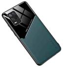 For Realme 8 5G All-inclusive Leather Organic Glass Phone Case(Green) - 1