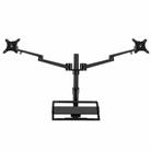 OL-10T Clip-on Desktop Stand Dual Computer Monitor Riser Bracket Laptop Holder - 1