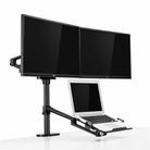 OL-10T Clip-on Desktop Stand Dual Computer Monitor Riser Bracket Laptop Holder - 2