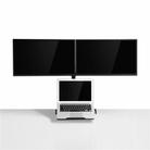 OL-10T Clip-on Desktop Stand Dual Computer Monitor Riser Bracket Laptop Holder - 3