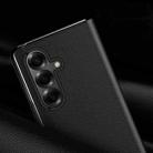 For Samsung Galaxy Z Fold7 5G Litchi Texture PU Back Phone Case with Holder(Black) - 3