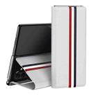 For Samsung Galaxy Z Fold7 5G Litchi Texture PU Back Phone Case with Holder(White) - 1