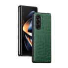 For Samsung Galaxy Z Fold6 5G Crocodile Texture All-inclusive Shockproof Phone Case(Green) - 1