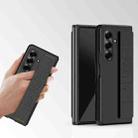 For Samsung Galaxy Z Fold7 5G Skin Elastic Wrist Grip Back Cover Phone Case(Black) - 2