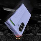 For Samsung Galaxy Z Fold7 5G Skin Elastic Wrist Grip Back Cover Phone Case(White) - 3