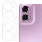 For Motorola Moto G04 / G24 2pcs ENKAY Hat-Prince 9H Rear Camera Lens Tempered Glass Film(Transparent) - 1