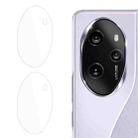 For Honor 100 Pro 2pcs ENKAY 9H Rear Camera Lens Tempered Glass Film(Transparent) - 1