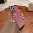 For iPhone 13 Pro Max Diamond Glitter TPU Phone Case(Pink) - 1