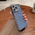 For iPhone 11 Pro Max Diamond Glitter TPU Phone Case(Blue) - 1