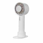 WX-633 Summer Handheld Fan 3 Speeds Semiconductor Cold Compress Desk Fan(White) - 1