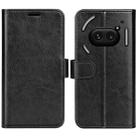 For Nothing Phone 2a R64 Texture Horizontal Flip Leather Phone Case(Black) - 1