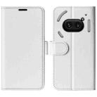 For Nothing Phone 2a R64 Texture Horizontal Flip Leather Phone Case(White) - 1