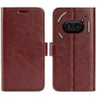 For Nothing Phone 2a R64 Texture Horizontal Flip Leather Phone Case(Brown) - 1