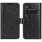 For Nothing Phone 3a R64 Texture Horizontal Flip Leather Phone Case(Black) - 1