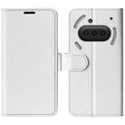 For Nothing Phone 3a R64 Texture Horizontal Flip Leather Phone Case(White) - 1