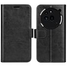 For Nothing Phone 3a Pro R64 Texture Horizontal Flip Leather Phone Case(Black) - 1