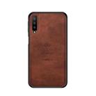 PINWUYO Shockproof Waterproof Full Coverage PC + TPU + Skin Protective Case for Galaxy A7 2018/A750(Brown) - 1